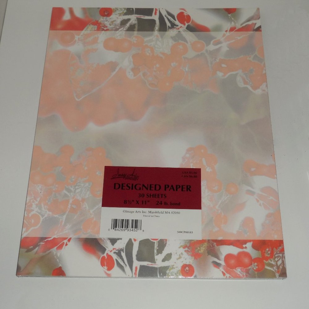 🍁🍁🍁🍁NWT-Vtg/Dis Hallmark Holly Berries Paper